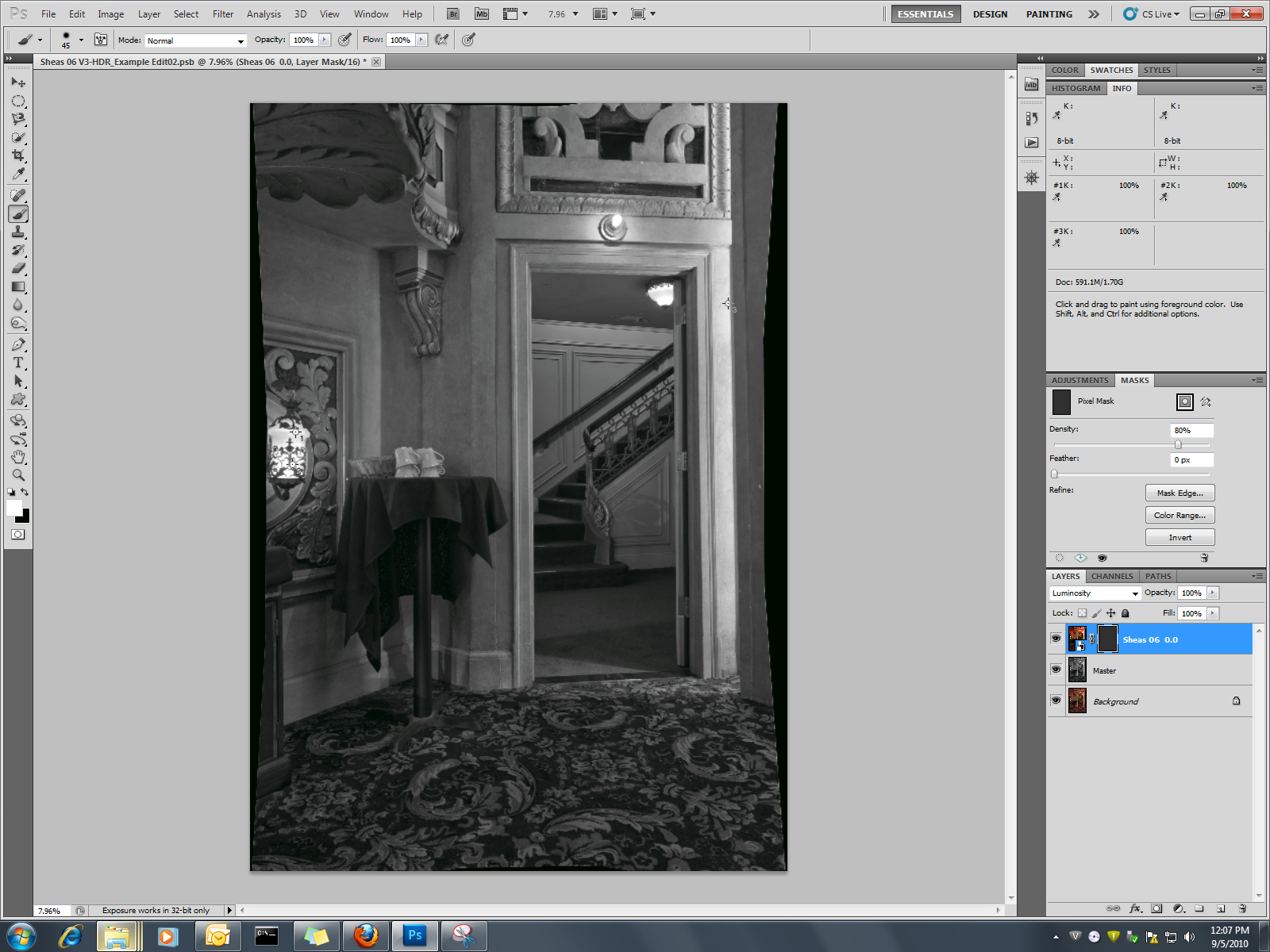 Hue Sat layer